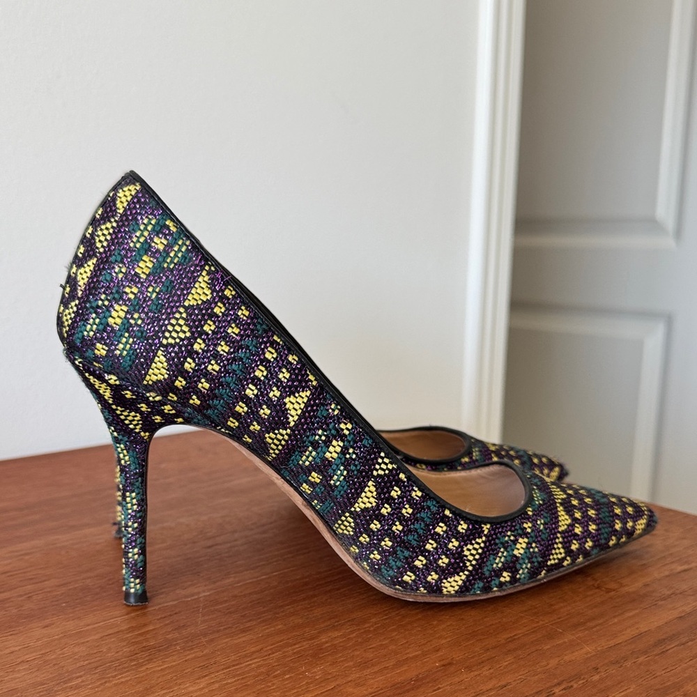 J. Crew Multicolor Patterned Heels